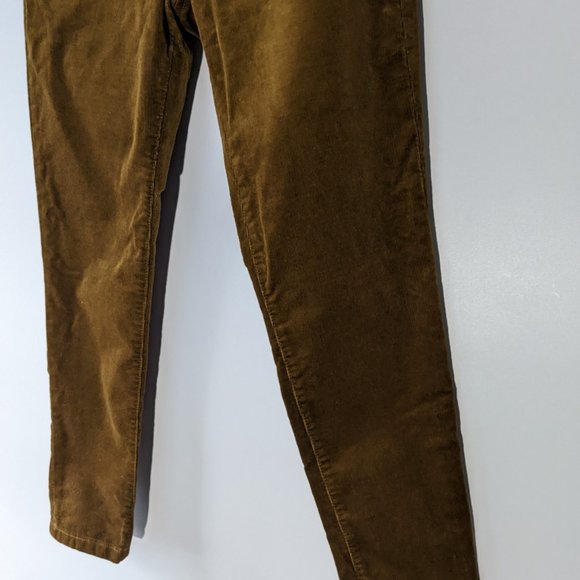 BNWT Banana Republic Mid Rise Skinny Ankle Cords Brown Tan Size 27 Short - Picture 3 of 10